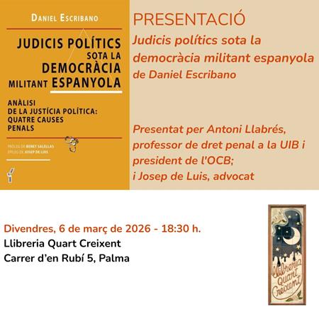 Judicis polítics sota la democràcia militant espanyola | 