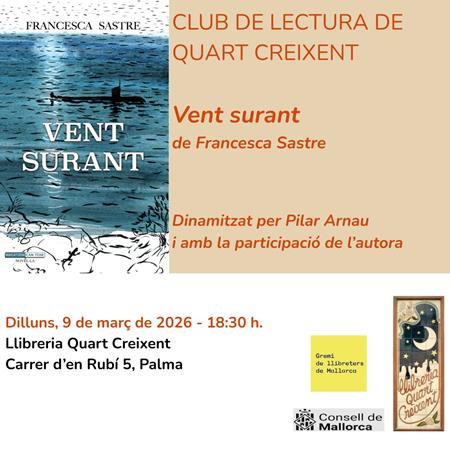 Club de lectura: 'Vent surant', de Francesca Sastre | 