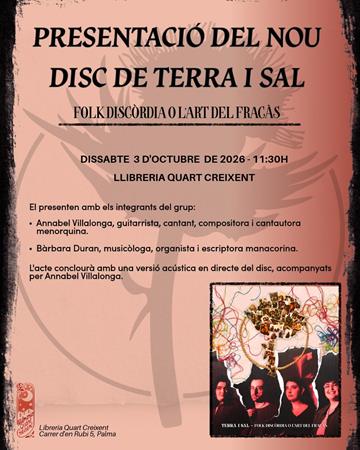 Nou disc de 'Terra i sal'. | 