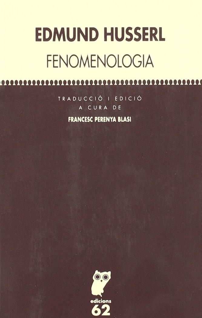 FENOMENOLOGIA | 9788429745887 | HUSSERL, EDMUND