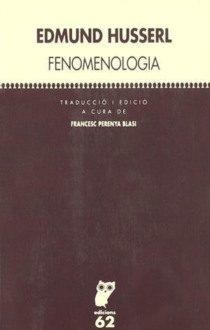 FENOMENOLOGIA | 9788429745887 | HUSSERL, EDMUND