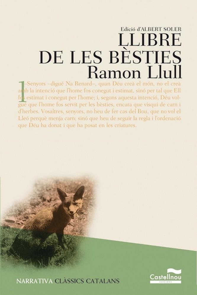 LLIBRE DE LES BESTIES EDICIO D'ALBERT SOLER | 9788482874005 | LLULL, RAMON