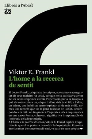 L HOME A LA RECERCA DE SENTIT | 9788429755824 | VIKTOR E, FRANKL