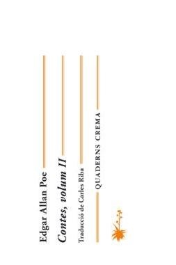 CONTES, VOLUM II | 9788477275169 | EDGAR ALLAN POE