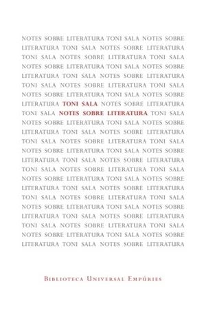 NOTES SOBRE LITERATURA | 9788497877572 | TONI SALA
