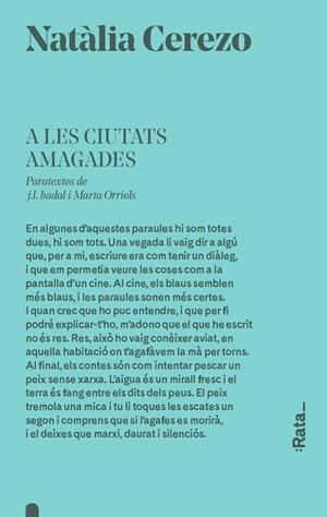A LES CIUTATS AMAGADES | 9788416738403 | NATALIA CEREZO
