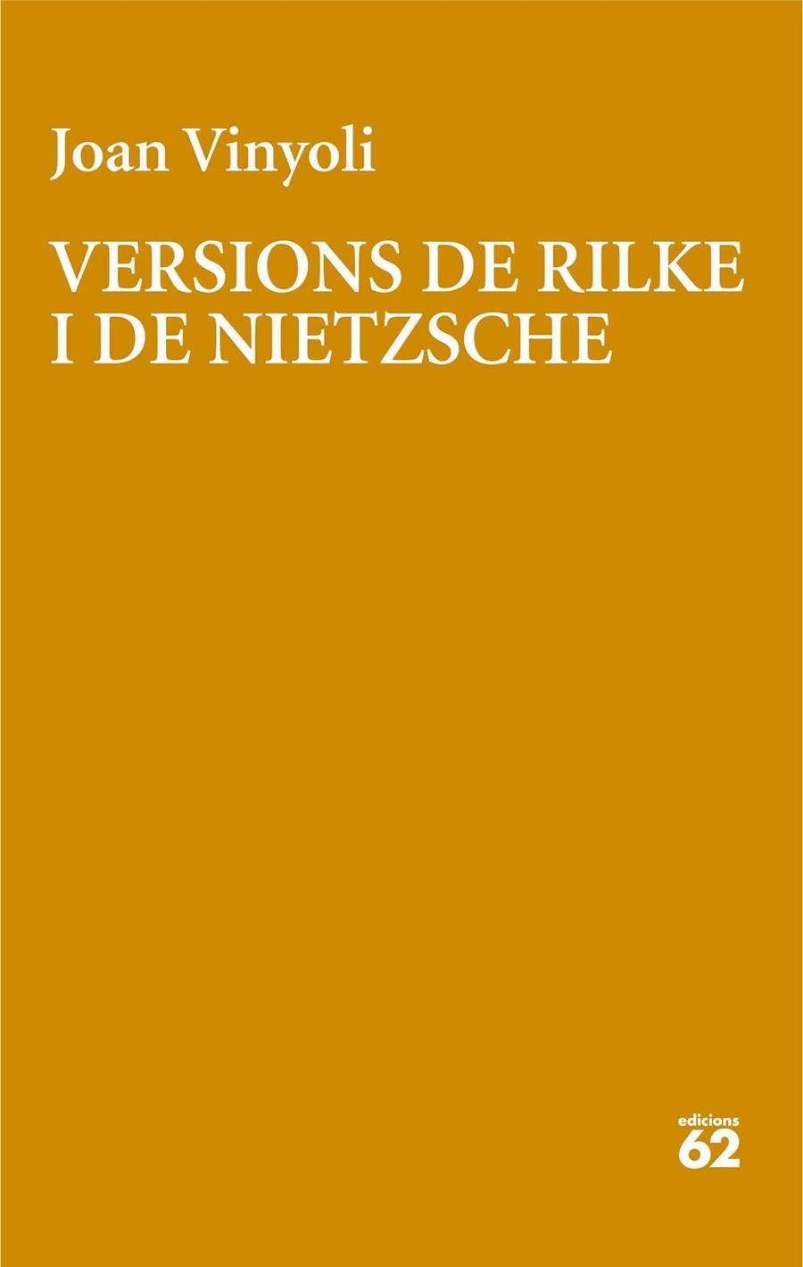 VERSIONS DE RILKE | 9788429782639 | VINYOLI PLADEVALL, JOAN