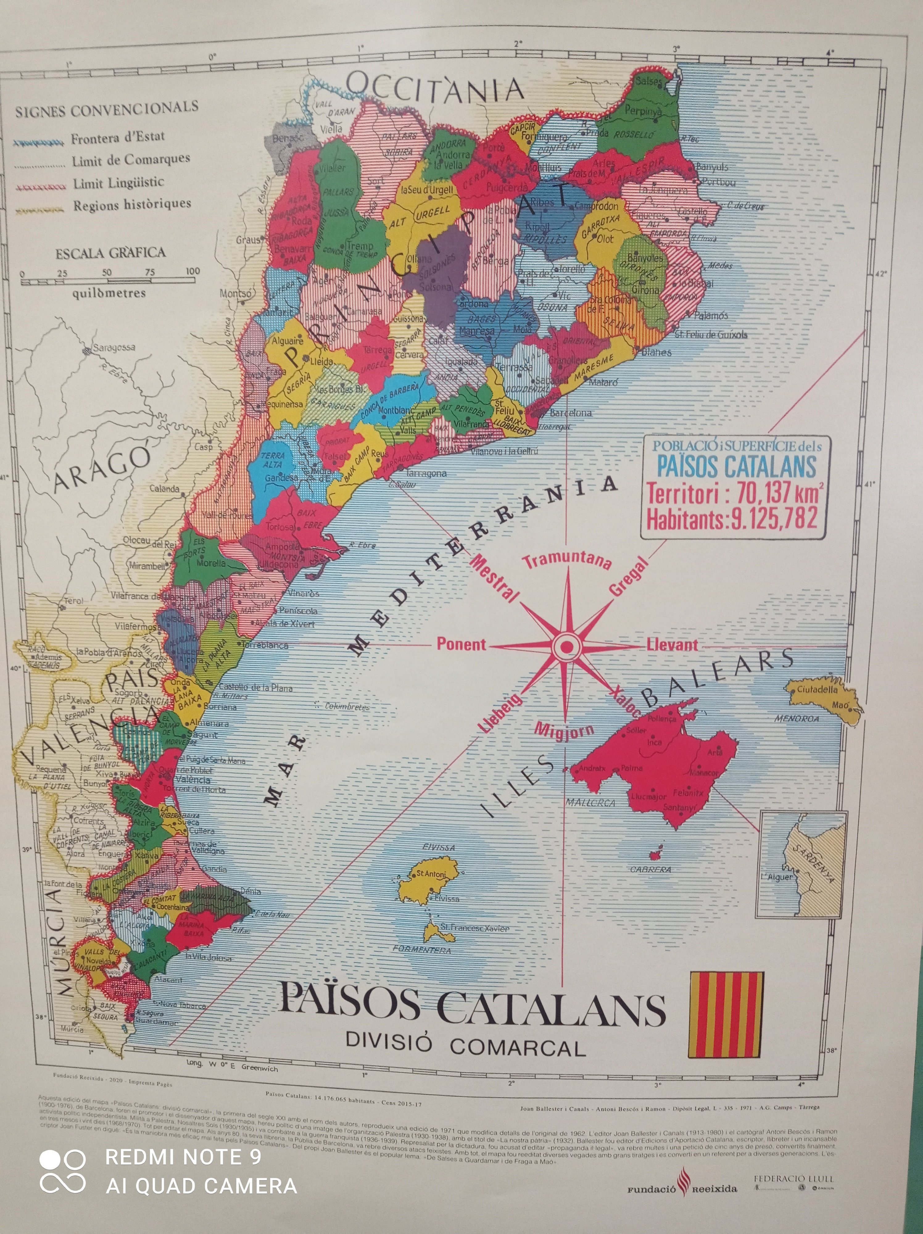 Mapa dels PAÏSOS CATALANS